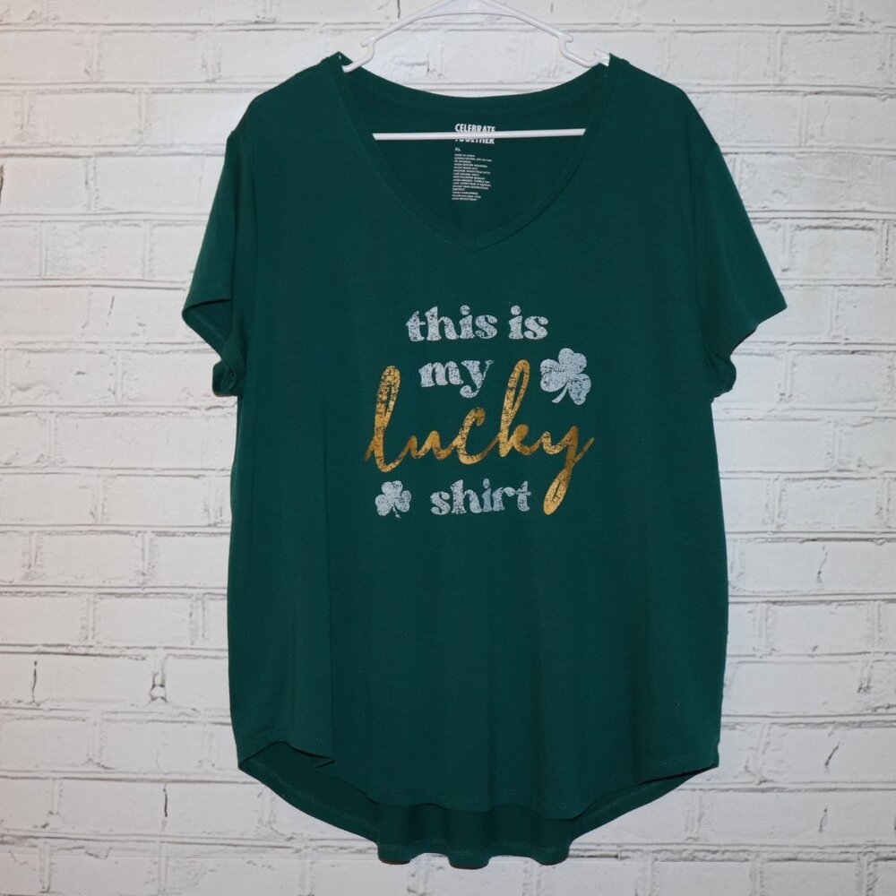 🍀 Celebrate Together “Lucky Shirt” Tee · Size XL T